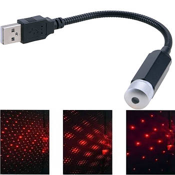 Лазерний проектор USB, для авто, STAR DL190 / Лазер для салону авто / Гнучкий лазерний проектор