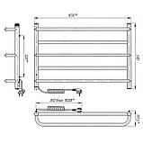 Електрична рушникосушка Laris Практик П5 1000 х 500 Е (підключення зліва), фото 5