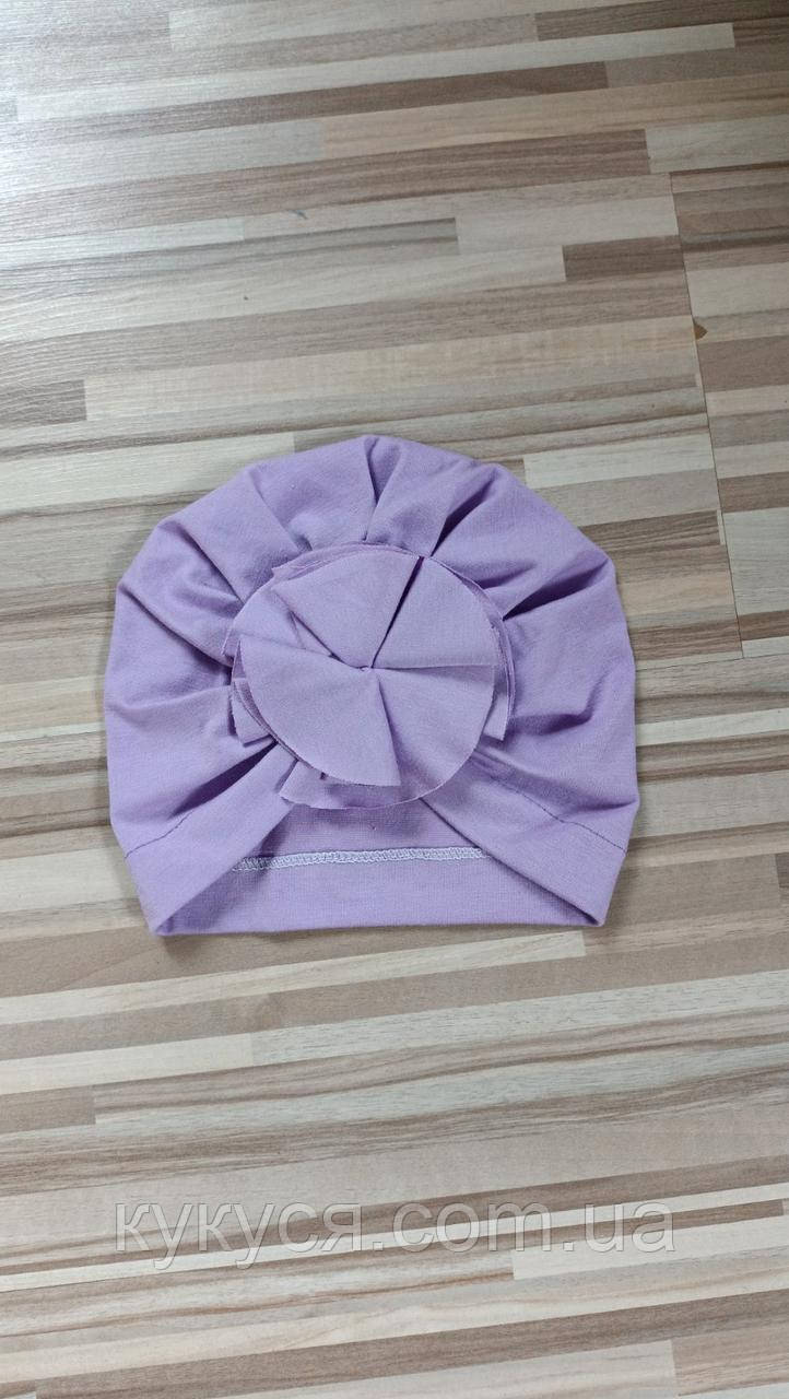 Шапка з бантом для дівчинки