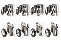 Комплект роликов для душевых кабин (СКЛ2001+СКЛ2005) 4+4 23 мм Нержавейка
