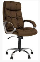 Кресло для компьютера Матрикс Matrix Anyfix CHR-68 Экокожа Eco-35, кресло руководителя коричневое Новый Стиль