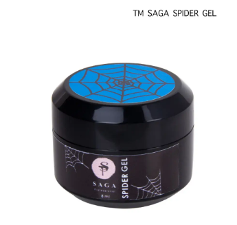 Гель-павутинка Saga "Spider Gel", 8 мл (блакитний), фото 1