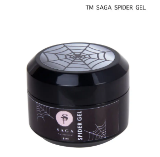 Гель-павутинка Saga "Spider Gel", 8 мл (срібло)