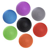 Масажний м'яч Lacrosse Ball 6,5 см для масажу спини і тригерних точок (FI-7072)