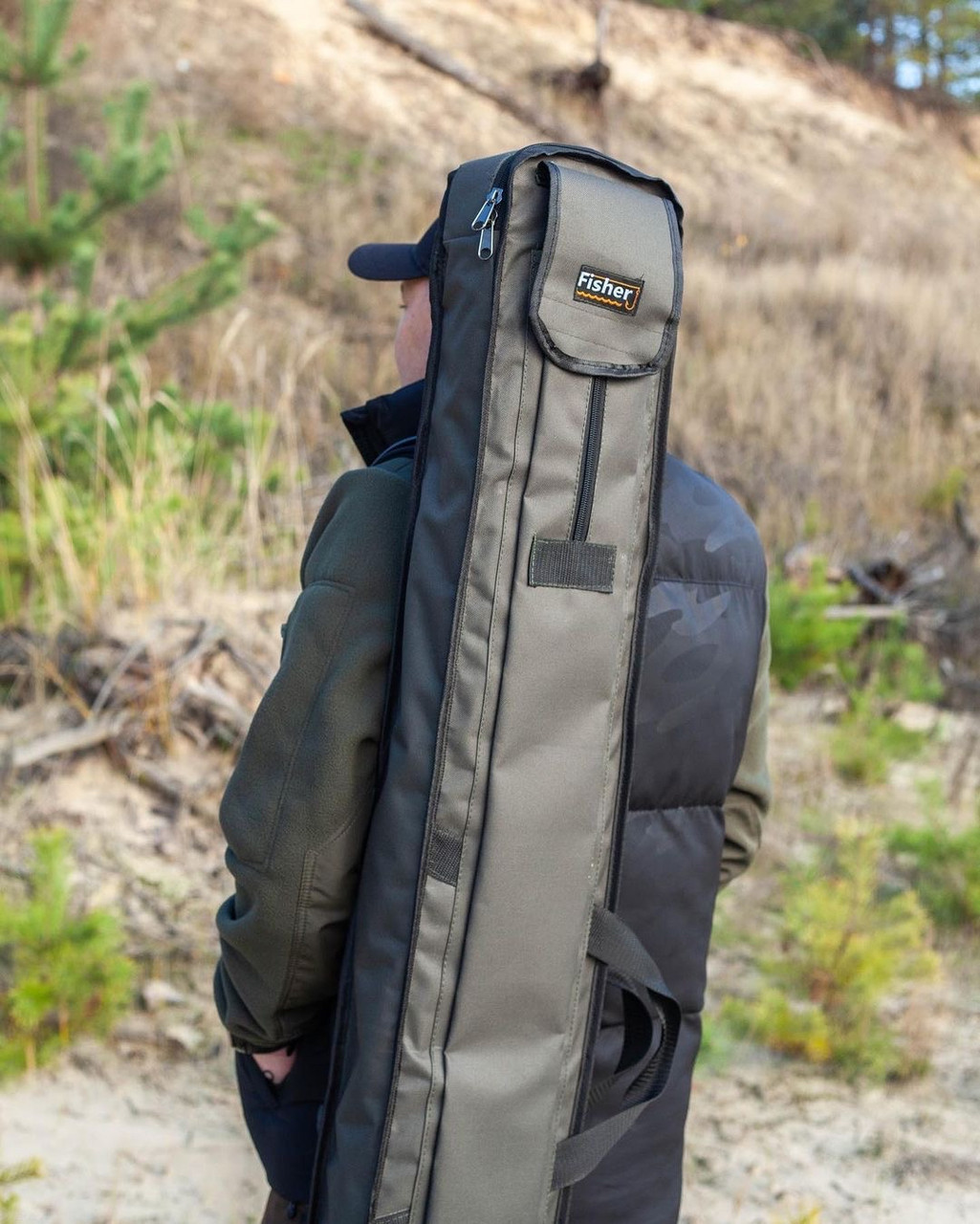 Чохол для вудилищ жорсткий 145 см Fisher