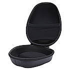 Чохол для навушників жорсткий Чорний 21*17*10 см. Кейс-футляр для зберігання навушників, фото 8