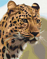 Картина по номерам Пятнистый леопард (BSM-B52449) 40 х 50 см