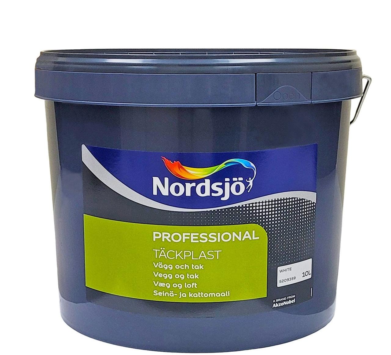 Ґрунтувальна фарба на водній основі Sadolin Professional Täckplast (Tackplast) для стін та стелі, біла, 10 л