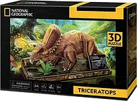 Трехмерная головоломка-конструктор CubicFun National Geographic Dino Трицератопс DS1052h