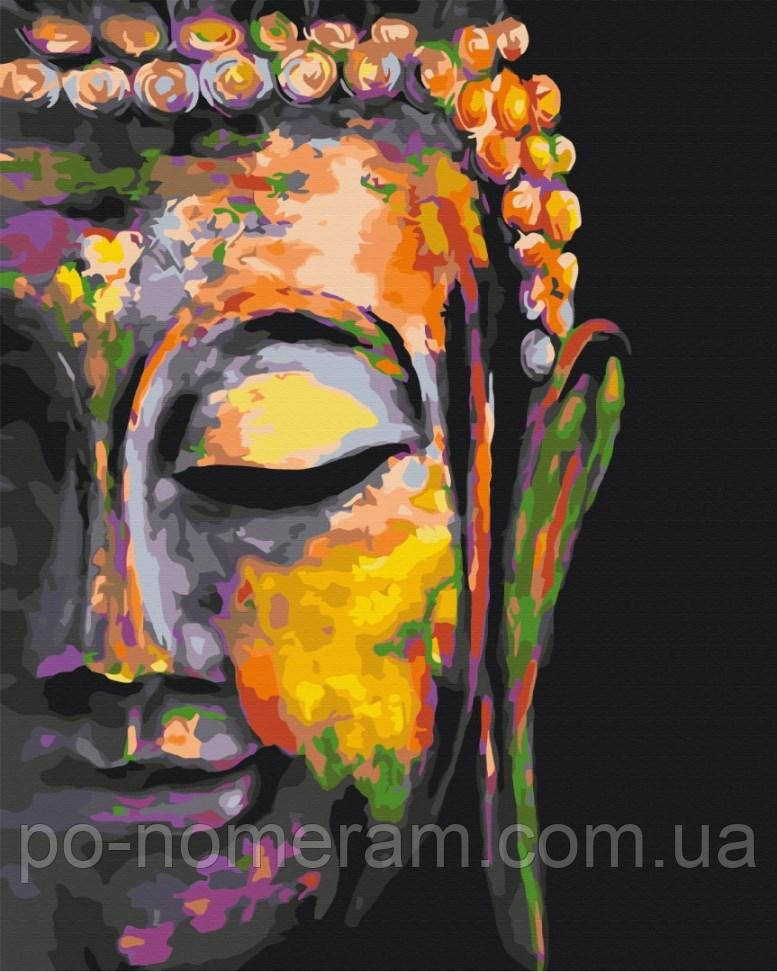 Розмальовка для дорослих BrushMe Різнобарвний Будда (BSM-B30220) 40 х 50 см