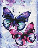 Картина раскраска Блестящие бабочки (BSM-B51407) 40 х 50 см