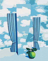 Розмальовка для дорослих BrushMe Рене Магрітт «Небо» (BSM-B51576) 40 х 50 см