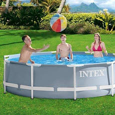 Каркасний басейн на садову ділянку Intex 26700 Premium (305х76 см) Басейни каркасні інтекс невеликі 4485 л, фото 4