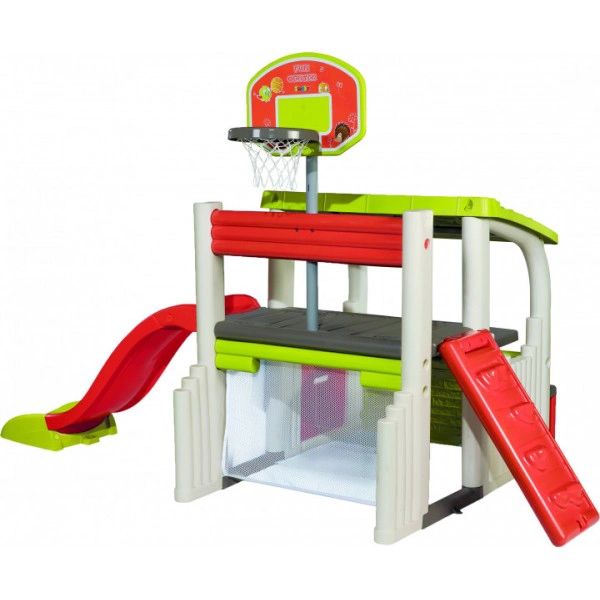 Дитячий ігровий комплекс Розважальний Центр Fun Center Smoby баскетбол футбол гірка 840203