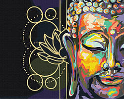 Розмальовка для дорослих BrushMe Символіка Будди (BSM-B52648) 40 х 50 см