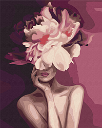 Розмальовка для дорослих BrushMe Пурпурова квітка (BSM-B39230) 40 х 50 см
