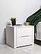 Приліжкова тумба "Орео" з дерева біла, фото 9