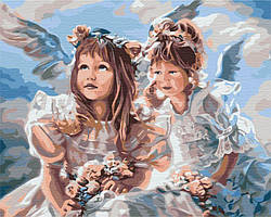 Розмальовка для дорослих BrushMe Небесні ангелики (BSM-B51908) 40 х 50 см