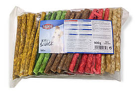 Ласощі для собак Munchy Chewing Rolls палички м'ясні мікс 9 - 10 мм упаковка 100 штук Trixie TX-2610