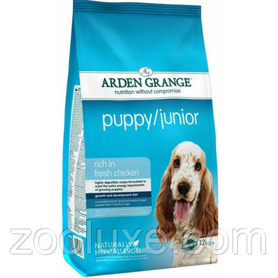 Arden Grange Puppy/Junior Rich In Fresh Chicken 2 кг / Арден Грендж Паппі/Джуніор Курка 2 кг — корм для собак