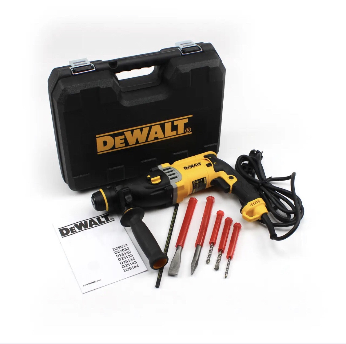 Перфоратор DeWALT D25143K, 900 Вт 3.2 Дж, перфоратор Деволт