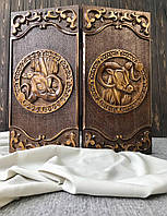 Нарды деревянные "Знак зодиака", оформленные ручной резьбой, 60×30см, арт.195006