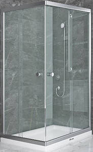 Душова кабіна Shower SHOWART TITAN 80х120х180см без піддону матове скло розсувні двері