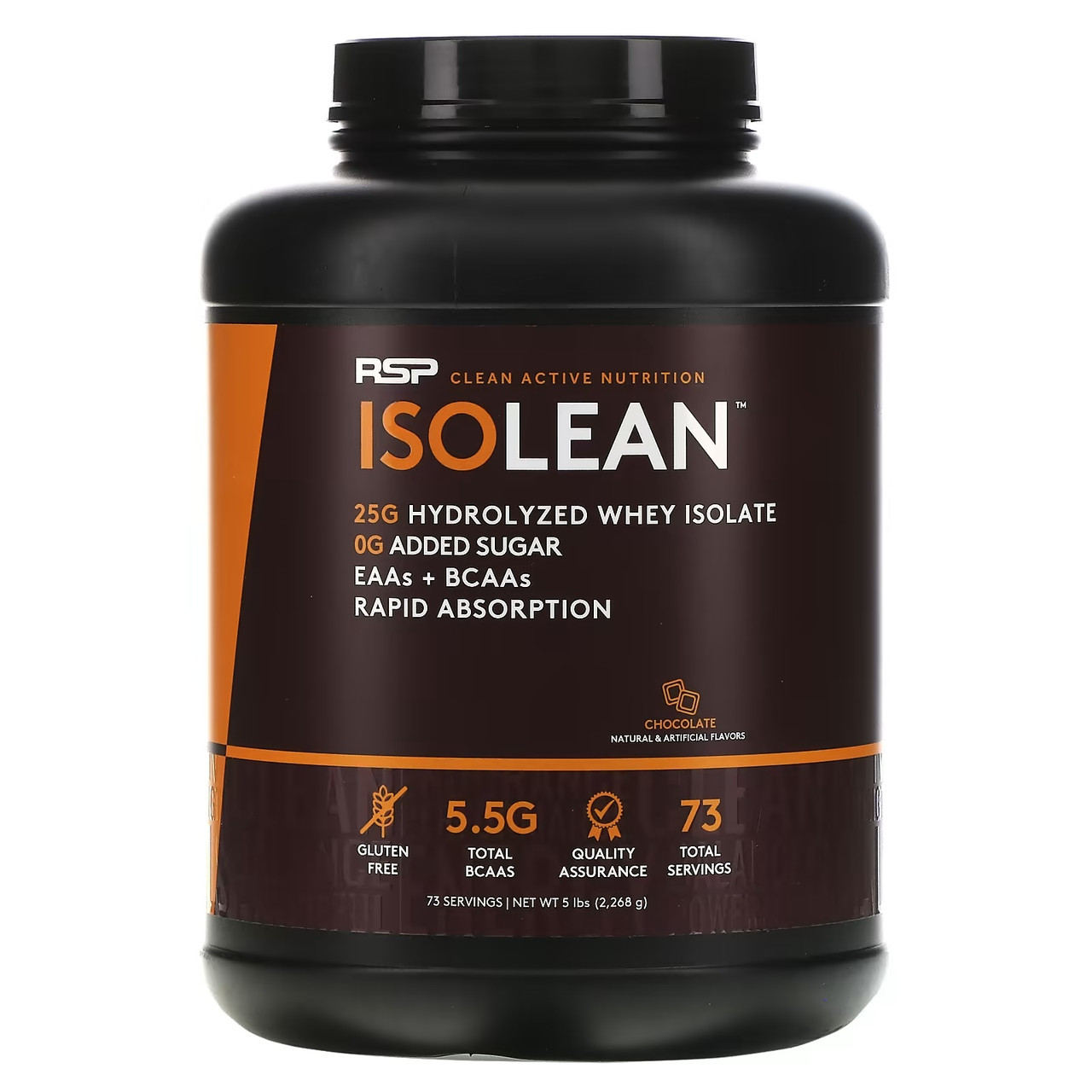 (уцінка термін по 6.24) Гідролізований сироватковий ізолят RSP Nutrition IsoLean Hydrolyzed Whey Isolate 2268 г ( шоколад )