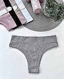 Т3902 Жіночі трусики бразиліани, фото 3
