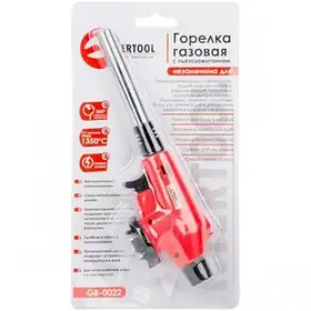 Пальник газовий з п'єзопідпалом Intertool GB-0022