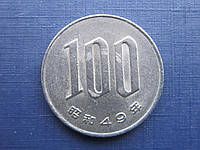 Монета 100 йен Япония 1974 (49)