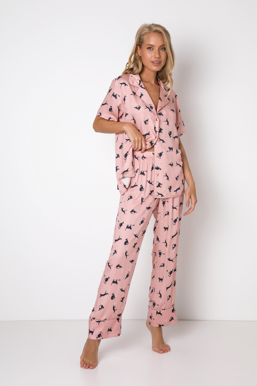 Жіноча піжама з віскози Aruelle Polly pajama long