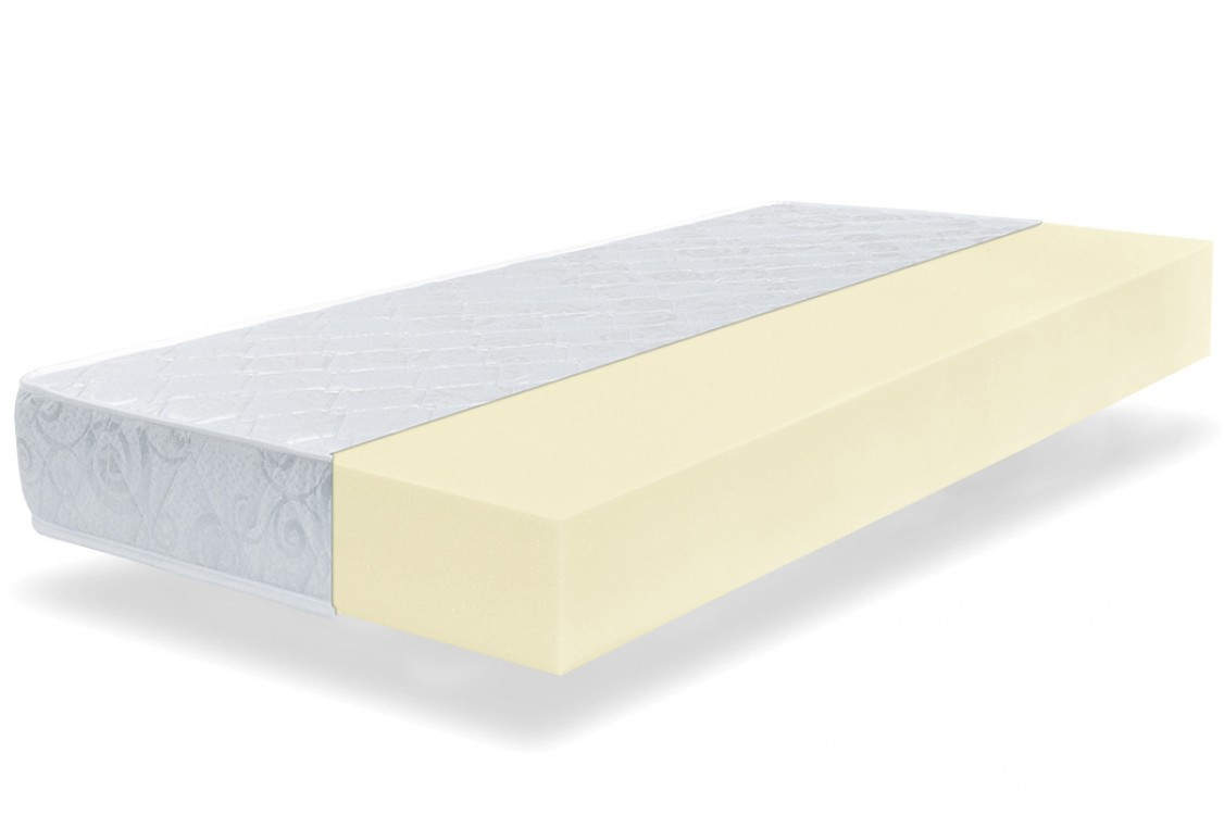 Матрац із ортопедичної піни середньої жорсткості із чохлом HighFoam Largo Slim Plus 70x190 безпружинний