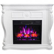 Підлоговий електричний камін обігрівач з порталом, камінокомплект Aflamo LEX LED 60 Classic 102 см, фото 2