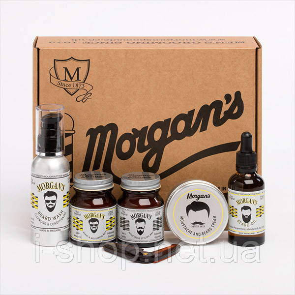 Подарунковий набір для догляду за бородою та вусами Morgan's Moustache & Beard Gift Set