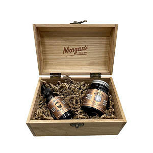 Подарунковий набір стилізація волосся та бороди Морганс Morgan's Wooden Oudh & Amber Chest