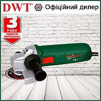 Угловая шлифовальная машина 125 мм DWT WS08-125 Электро болгарка, с короткой ручкой, мощная, для дома, ДВТ