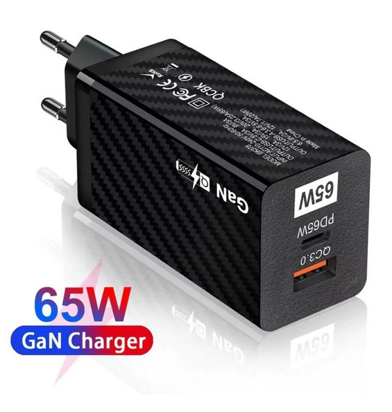 Зарядний пристрій GaN BK378 USB Type-C, 65 W