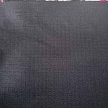 Тканина оксфорд-215 ріп-стоп для рюкзаків сумок тентів наметів чохлів на авто чорна, фото 2