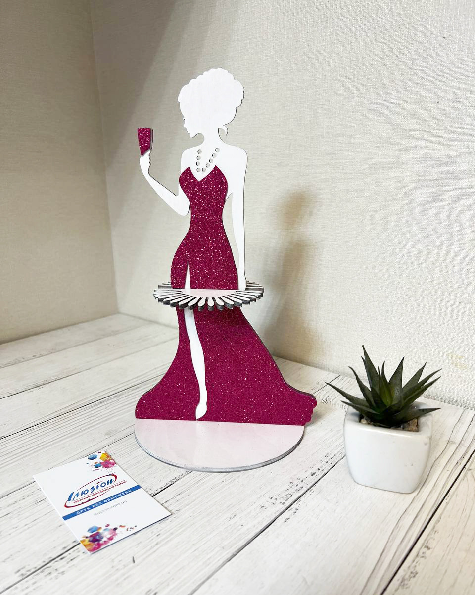 Підставка для серветок "Lady in pink"