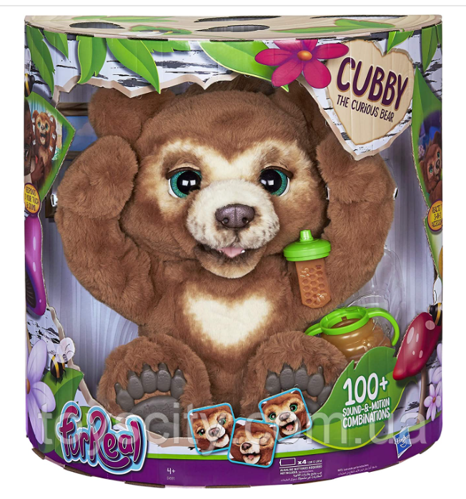 Furreal cubby the curious bear interactive plush toy deals