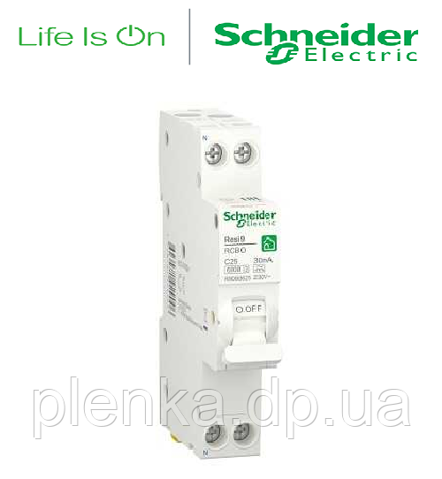 Автоматичний вимикач 1P 25A C 6 кА Schneider RESI9 R9F12125