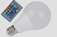 Лампа светодиодная Lemanso A60 5W E27 RGB 220V с пультом