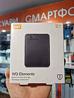 Портативный накопитель USB WD Elements 2TB Portable External HD Black WDBU6Y0040BBK-WESN