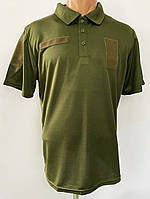 Поло CoolMax tackik ОЛИВА, футболка олива, поло олива, рубашка COOLMAX , поло олива, polo olive р.46-56