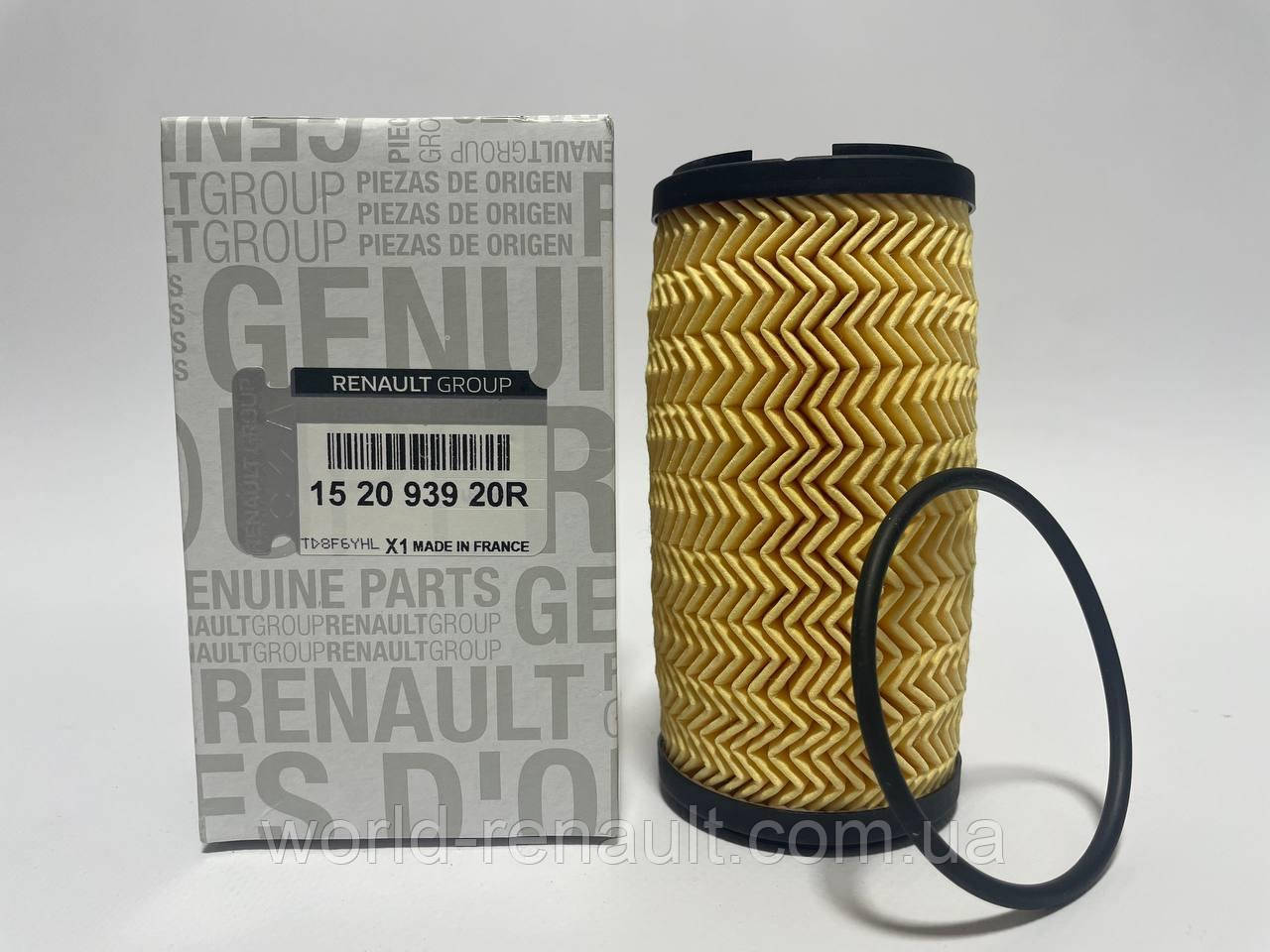 Renault (Original) 152093920R — Фільтр оливний на Рено Лагуна III 1.6dci R9M