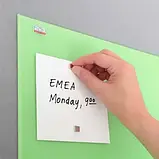 Дошка "2х3" скляна магнітна 60х80см, колір зелений (TSZ86G), фото 2