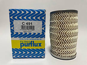Purflux (Франція) C491 - Паливний фільтр на Рено Майстер III 2.3 dci (h=120мм), фото 2