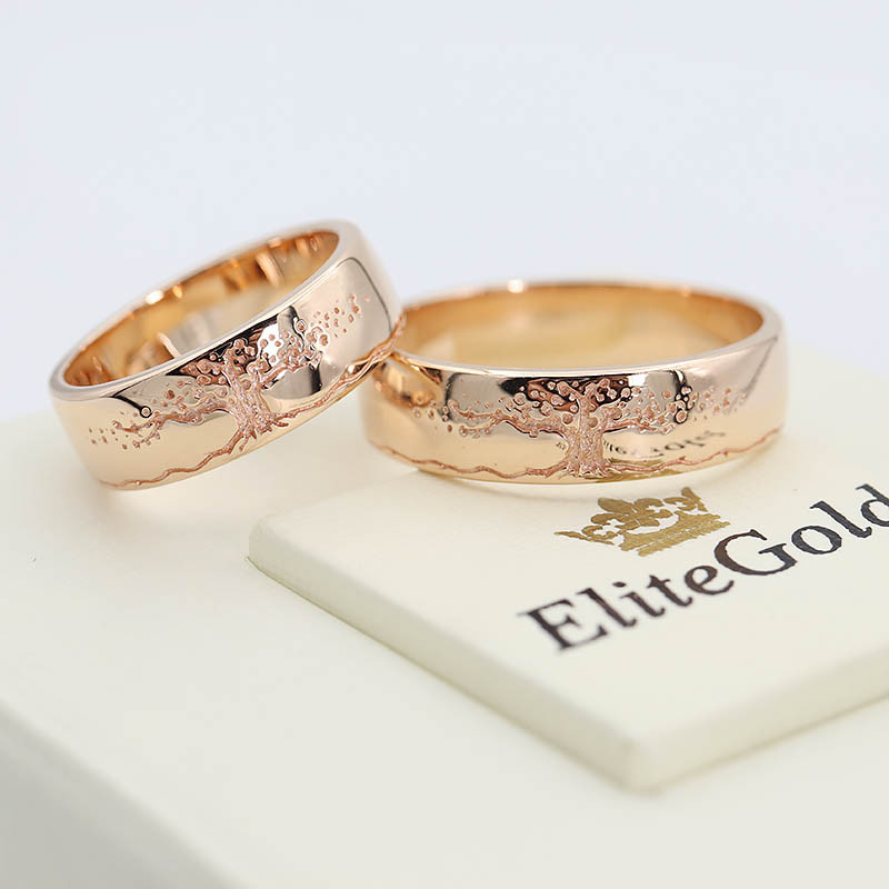 Кільце обручальне Дерево життя від EliteGold розмір 20,5 910108460