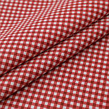 Скатертина тефлонова тканина з водовідштовхувальним просоченням дрібна червона клітка, фото 2